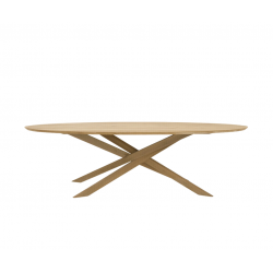 Ethnicraft Oak Mikado Oval Dining Table W267/D138/H76cm – Solid Oak